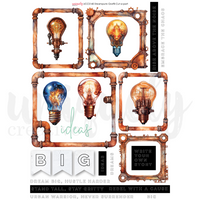 Uniquely Creative - Steampunk Graffiti Cut-a-part Sheet