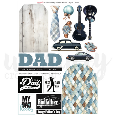 Uniquely Creative - Classic Dad Cut-a-part Sheet