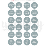 Uniquely Creative - Hello Darling Aquamarine Mini Cut-a-Part Sheet