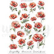 Uniquely Creative - Poppies Cut-a-Part