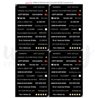 Uniquely Creative - Written in the Stars Mini Cut-a-Part Sheet