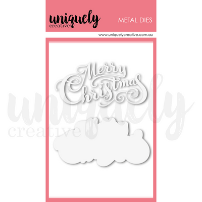 Uniquely Creative - Merry Christmas Script Die