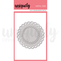 Uniquely Creative - Lace Edge Circle Die