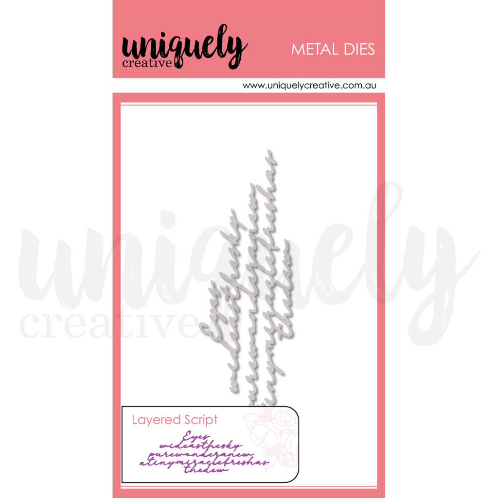 Uniquely Creative - Layered Script Die