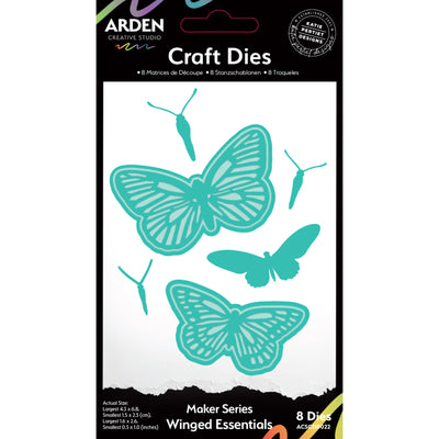 Arden Creative Studio - Maker Series Winged Essentials Craft Die Set 8/Pkg