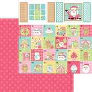 Doodlebug - Gingerbread Kisses Paper - Christmas Jammies