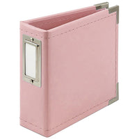 We R Paper Wrapped D-Ring Album 4"X4" - Pretty Pink