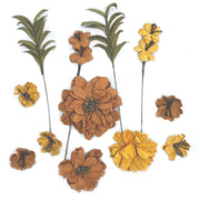 49 & Market - Rustic Bouquet Paper Flowers 12/Pkg - Marigold