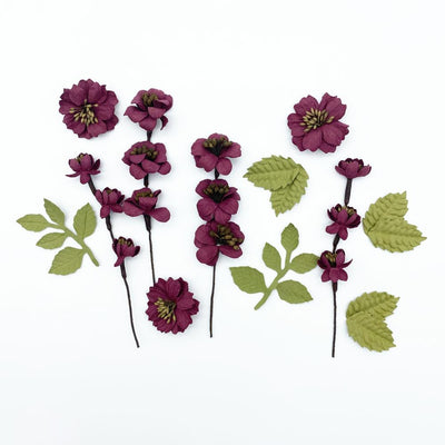 49 & Market Flowers - Wildflowers - Plum 12/Pkg