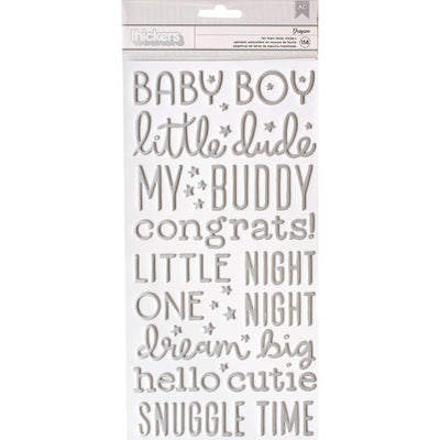 Night Night Baby Boy Thickers Stickers 5.5