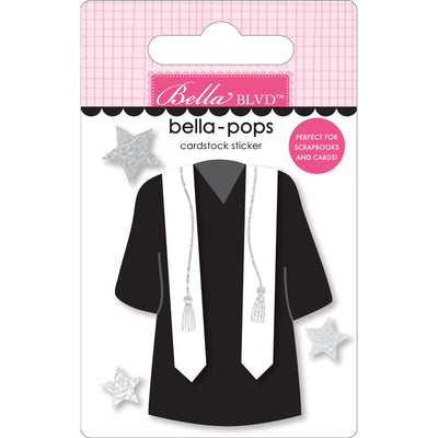 Bella Blvd - Cap & Gown Bella-Pops 3D Stickers - With Honors