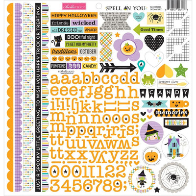 Bella Blvd - Spell on You 12x12 DooHickey Cardstock Stickers