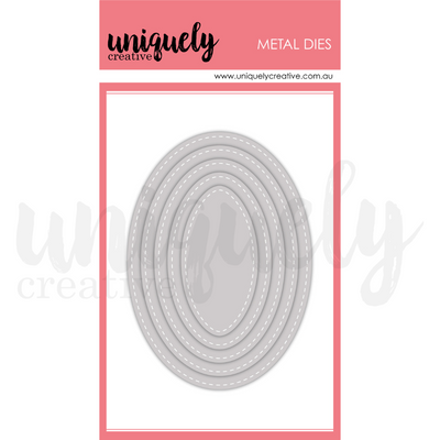Uniquely Creative - Stitched Nesting Oval Die