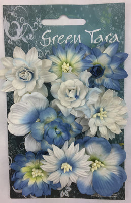 Green Tara - Cornflower Packs - Bright Blue