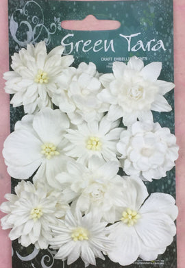 Green Tara - Cornflower Packs - White