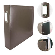 Couture Creations 12x12 Classic Superior Leather Album - Dark Brown