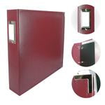 Couture Creations 12x12 Classic Superior Leather Album - Wine Red