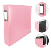 Couture Creations 12x12 Classic Superior Leather Album - Baby Pink