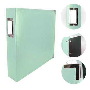 Couture Creations 12x12 Classic Superior Leather Album - Mint