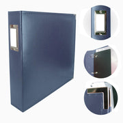 Couture Creations 12x12 Classic Superior Leather Album - Cobalt Blue