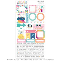Cocoa Vanilla - Happy Days Accessory Stickers 6x12"