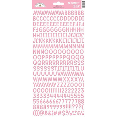 Doodlebug - Alphabet Soup Puffy Alpha Stickers - Cupcake