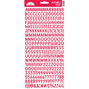Doodlebug - Alphabet Soup Puffy Alpha Stickers - Ladybug