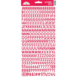 Doodlebug - Alphabet Soup Puffy Alpha Stickers - Ladybug