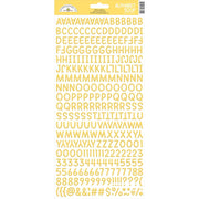 Doodlebug - Alphabet Soup Puffy Alpha Stickers - Bumblebee