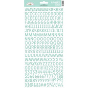 Doodlebug - Alphabet Soup Puffy Alpha Stickers - Mint
