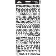 Doodlebug - Alphabet Soup Puffy Alpha Stickers - Beetle Black