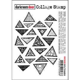 Darkroom Door - Collage Stamp - Arty Triangles