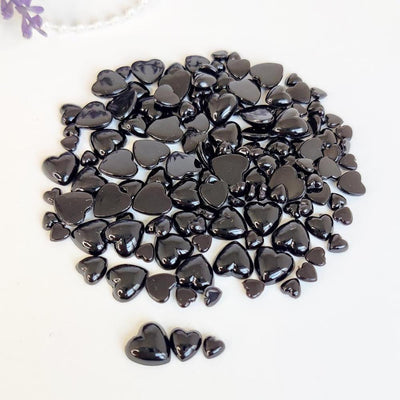 Dress My Craft Water Droplet Embellishments 8g - Black Heart - Assorted Sizes