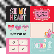 Simple Stories - Heart Eyes Paper - 4x6 Elements