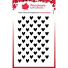 Creative Expressions Woodware  - Clear Stamp Set - Mini Heart Background