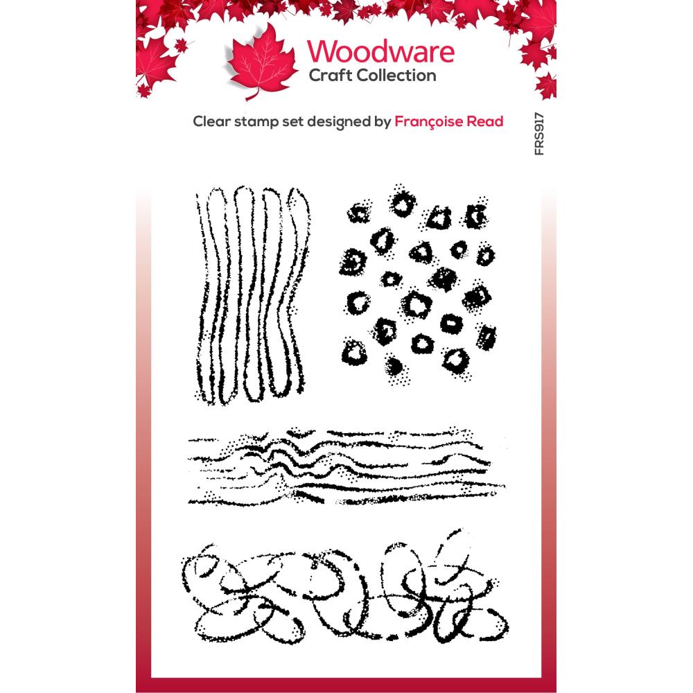 Creative Expressions Woodware  - Clear Stamp Set - Texture Patches