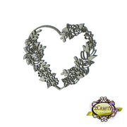 6" Floral Heart Frame