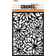Studio Light Grunge 8.25"X5.82" Stencil - Flower Background