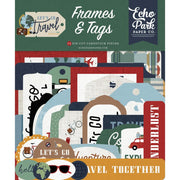 Echo Park - Let's Go Travel Frames & Tags Die Cuts