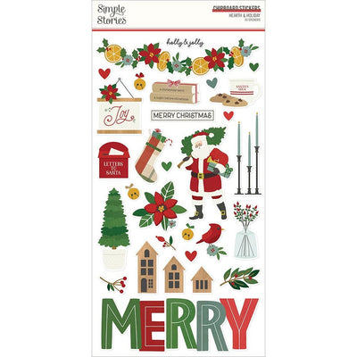 Simple Stories - Hearth & Holiday Chipboard Stickers 6