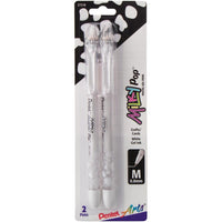 Pentel Milky Pop Pastel Gel Pens .8mm 2/Pkg White