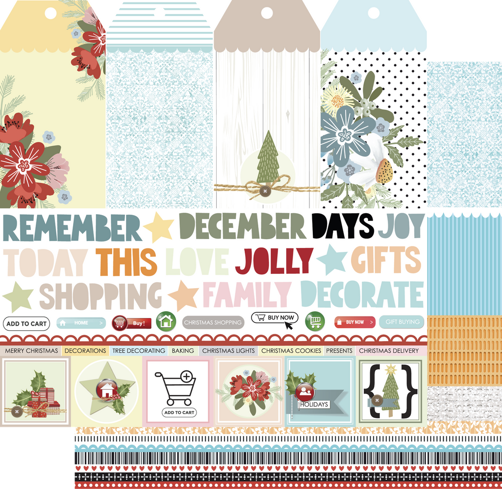 Uniquely Creative - A December to Remember Paper - Christmas Shopping