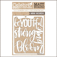 Celebr8 Matt Board - Beautiful Word Pack