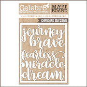 Celebr8 Matt Board - New Beginnings Word Pack
