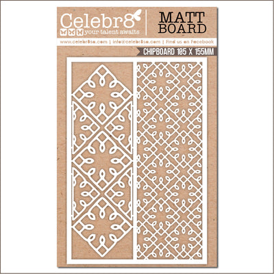 Celebr8 Matt Board - Enchanted Mesh Pattern