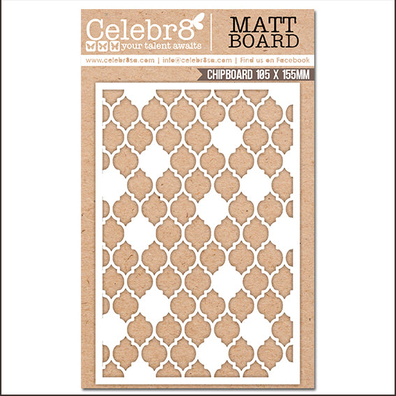 Celebr8 Matt Board - Mesh Pattern