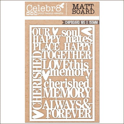 Celebr8 Matt Board - Lavender Lane Mini Words