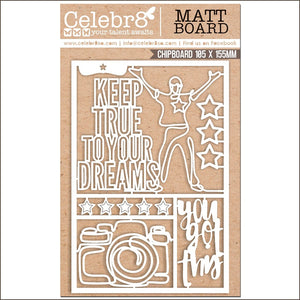 Celebr8 Matt Board - #YOLO - Keep True To Your Dreams