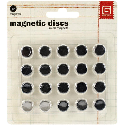 Magnetic Discs Small 20/Pkg by Basic Grey