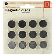 Magnetic Discs Large 12/Pkg by Basic Grey
